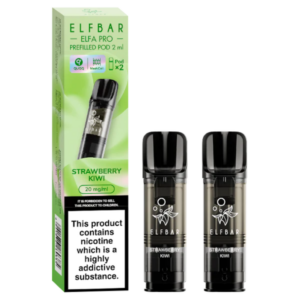 ELFBAR ~ Elfa Pro - 2 dosettes de 2 ml (20 mg) ~ Strawkiwi aux baies