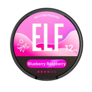 ELF NICOTINE POUCHES FRONT 12mg Blueberry Raspberry.jpeg