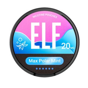 ELF NICOTINE POUCHES FRONT 20mg Max Polar Mint.jpeg